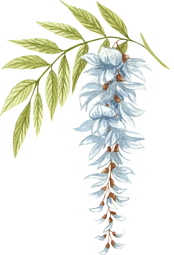 Blue Hanging Foliage