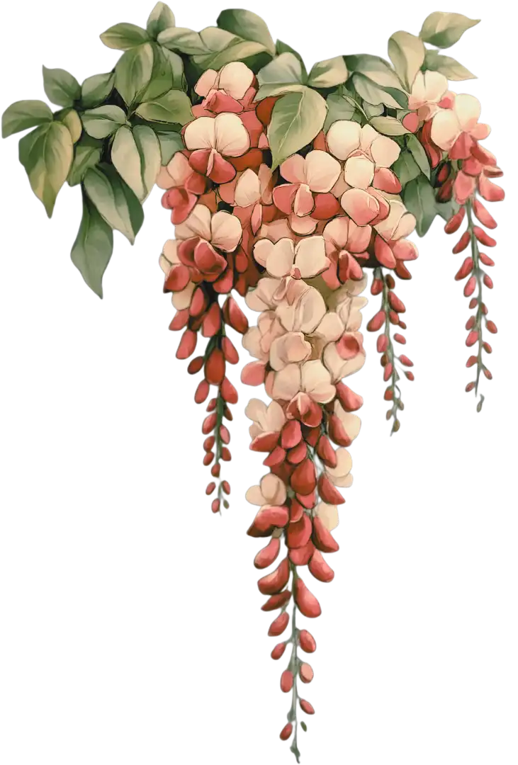 Pink Hanging Foliage